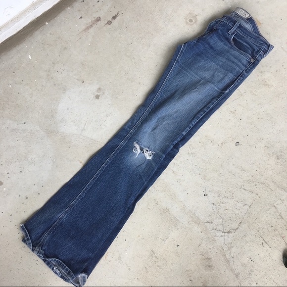 Hollister Denim - Hollister Stretch Regular Distressed Denim Jeans